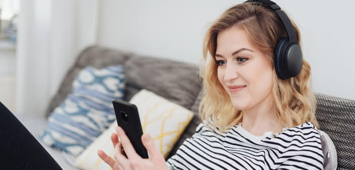 Écran de paramètres audio d'un smartphone montrant le réglage du limiteur de volume