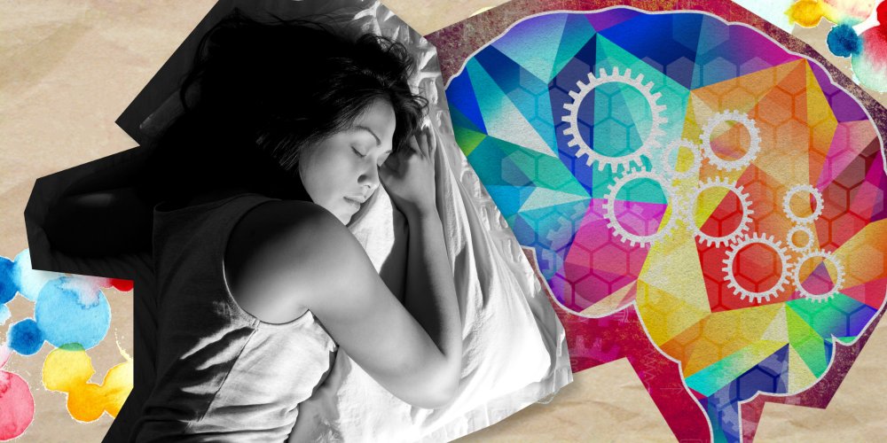 Illustration d'une personne dormant paisiblement sur le côté