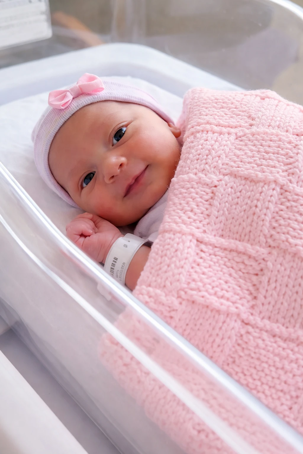 Une mère tenant tendrement son nouveau-né contre elle, dans l'intimité d'une chambre d'hôpital