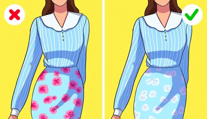 Tenue avec motifs léopard et rayures