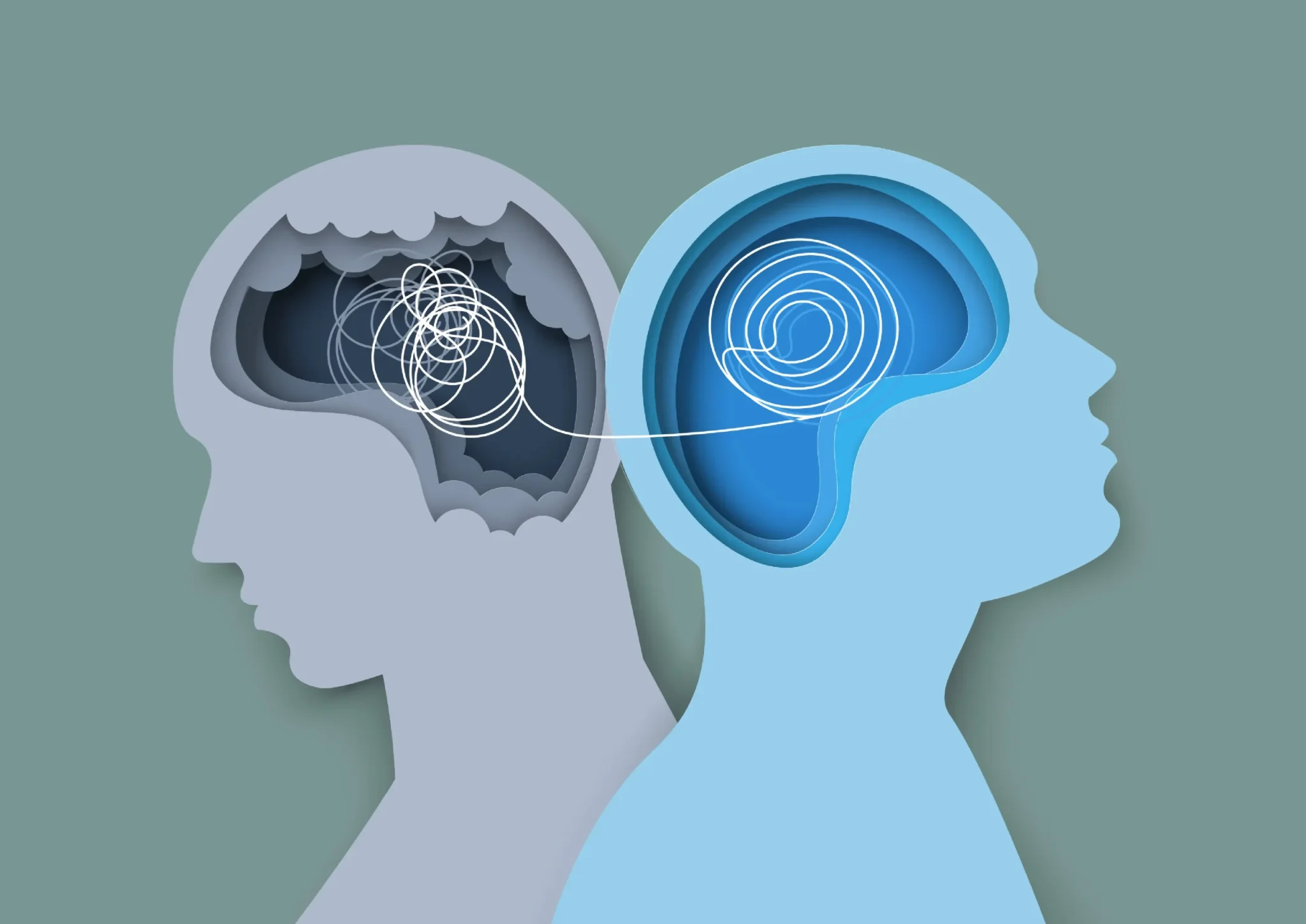 Représentation du cerveau et de l'empathie