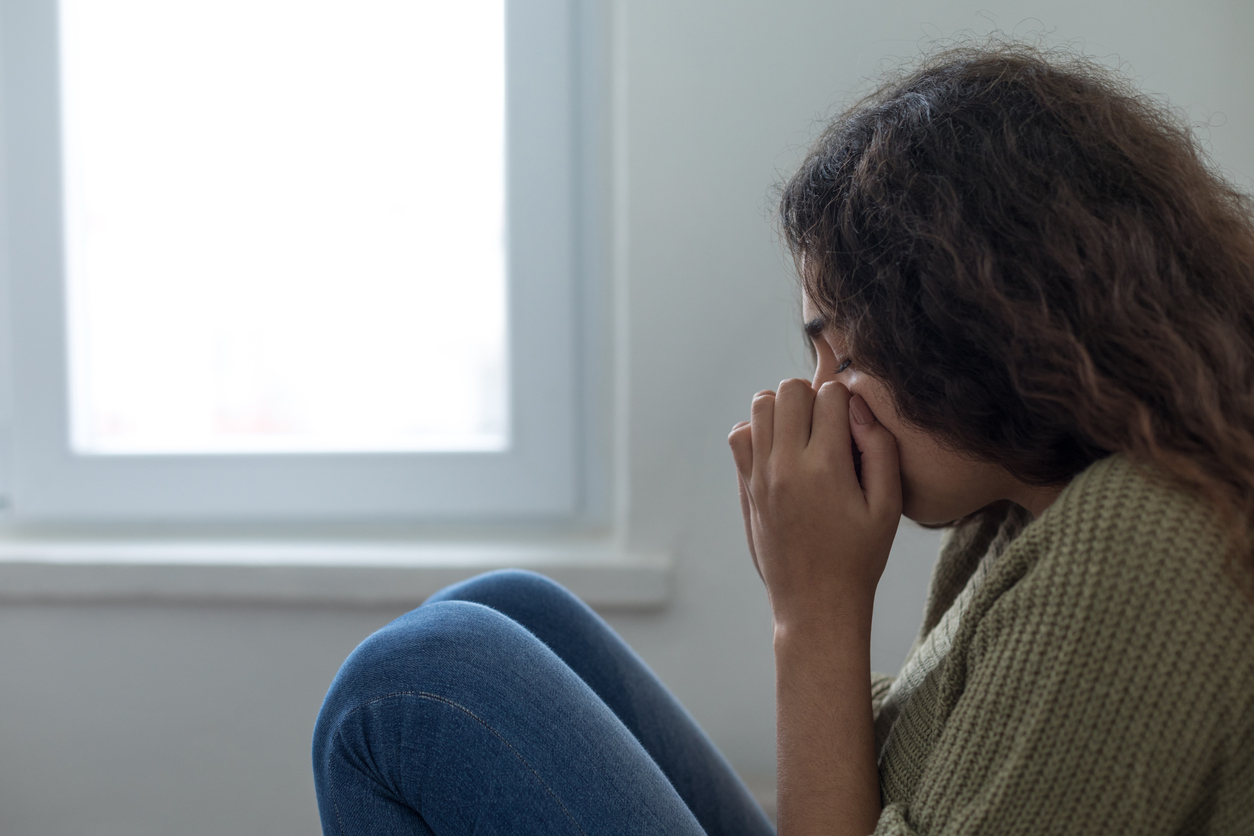 Femme en détresse psychologique