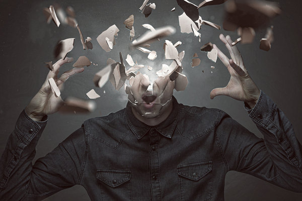 Illustration stylisée d'un cerveau humain avec des engrenages et des formules mathématiques, symbolisant la réflexion et la logique.