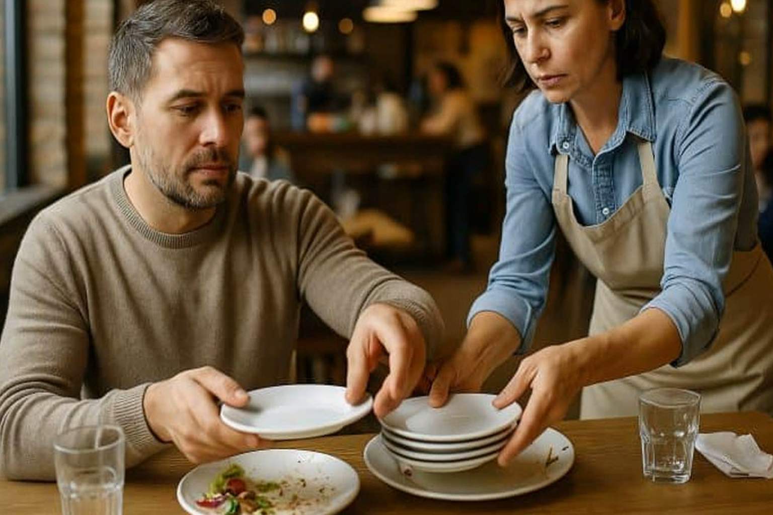Aider un serveur à débarrasser : ce que ce simple geste révèle sur votre personnalité selon la psychologie