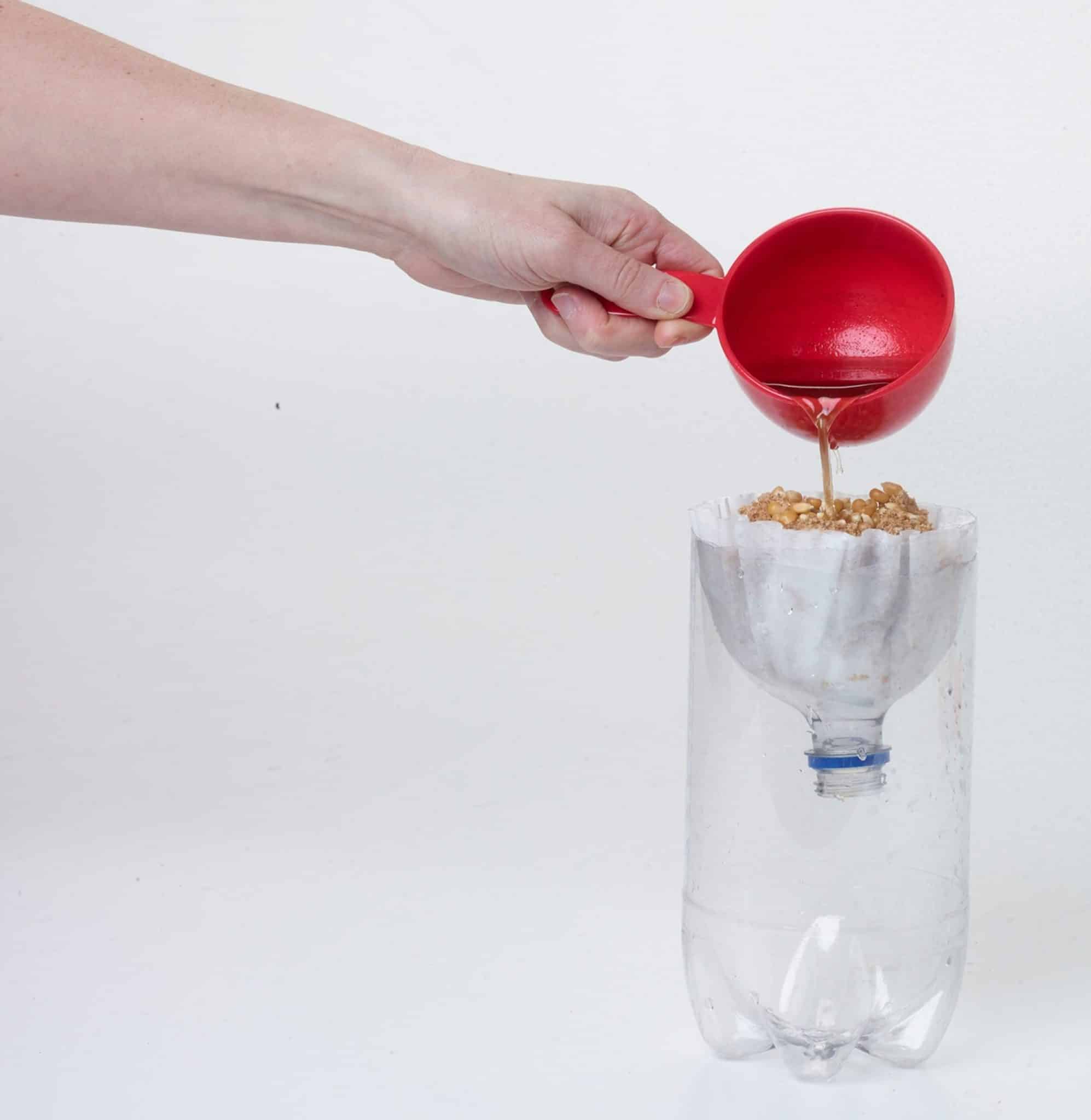 Utilisation du filtre maison pour les déchets alimentaires