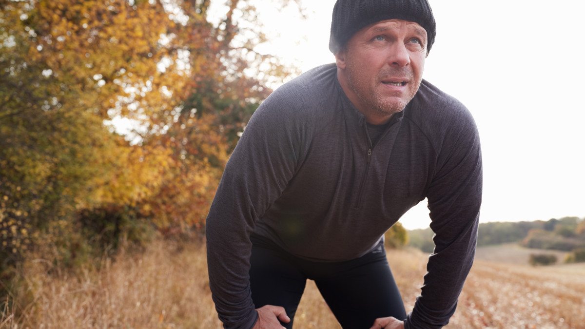 Personne essoufflée après un effort