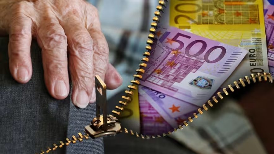 Illustration d'un calendrier avec le mois de mars entouré, symbolisant la date de versement de la pension