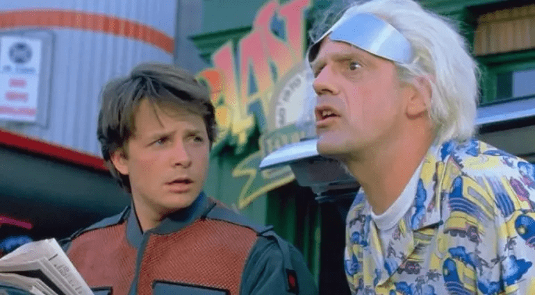 Michael J. Fox lors d'une interview sérieuse