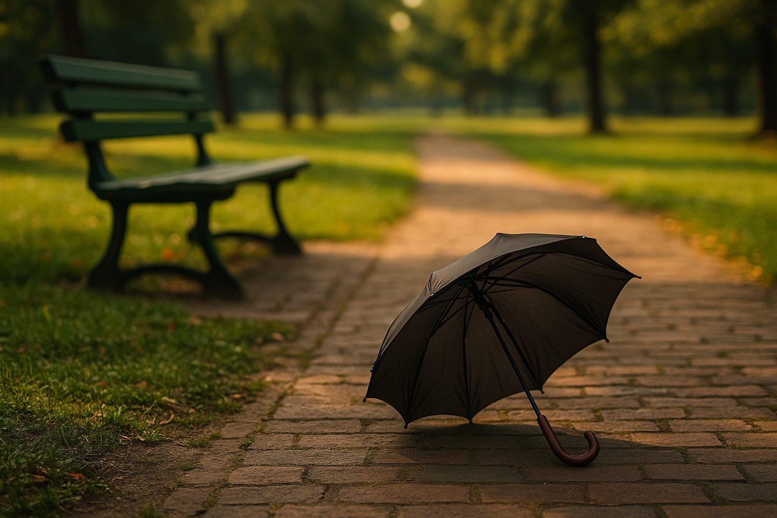 Illustration montrant le parapluie emporté par une rafale de vent
