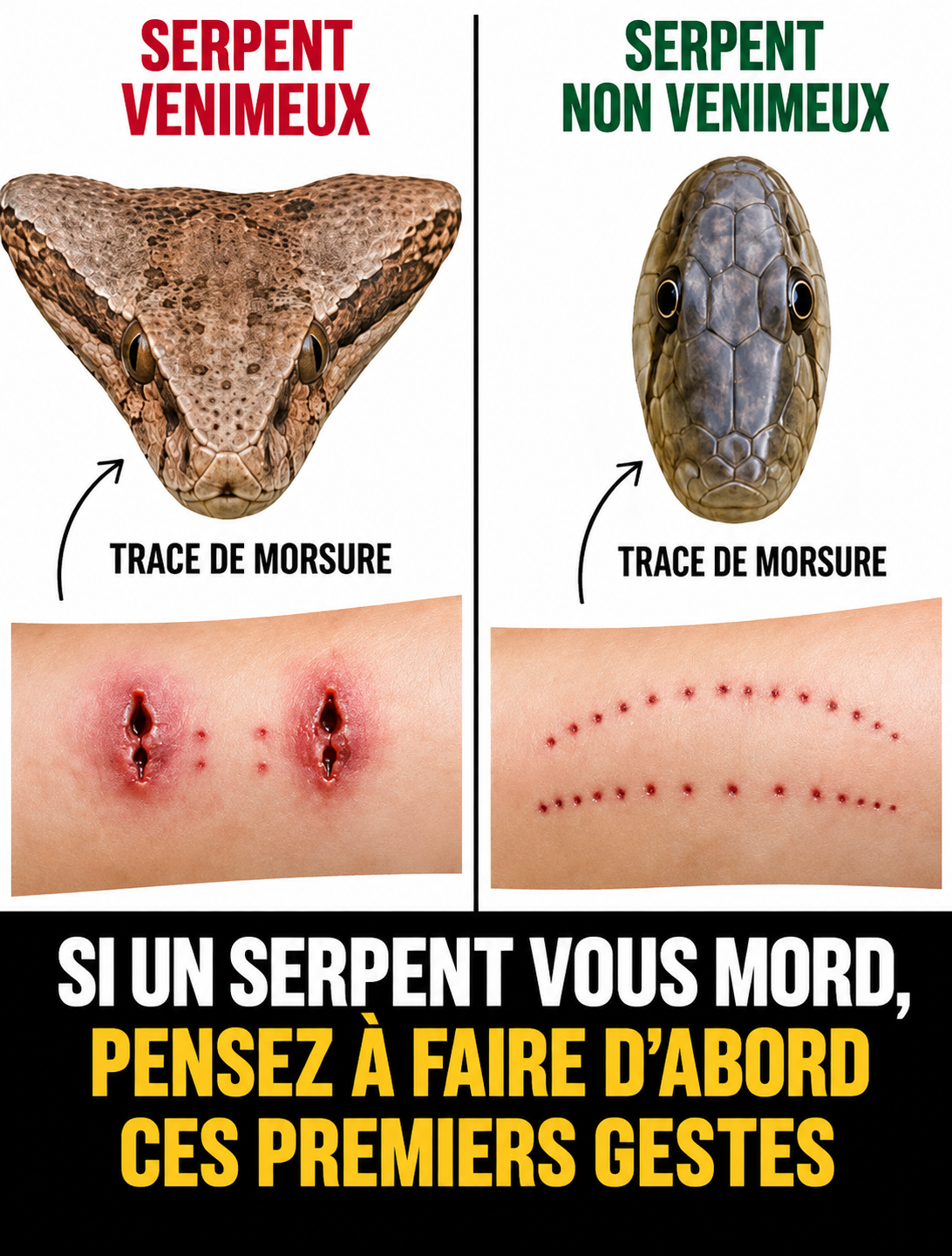 Morsure de serpent : les bons gestes à adopter d'urgence pour réagir efficacement