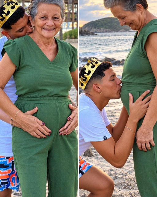 Elle a 61 ans, lui 25 ans : son annonce de grossesse a laissé toute sa famille sans voix