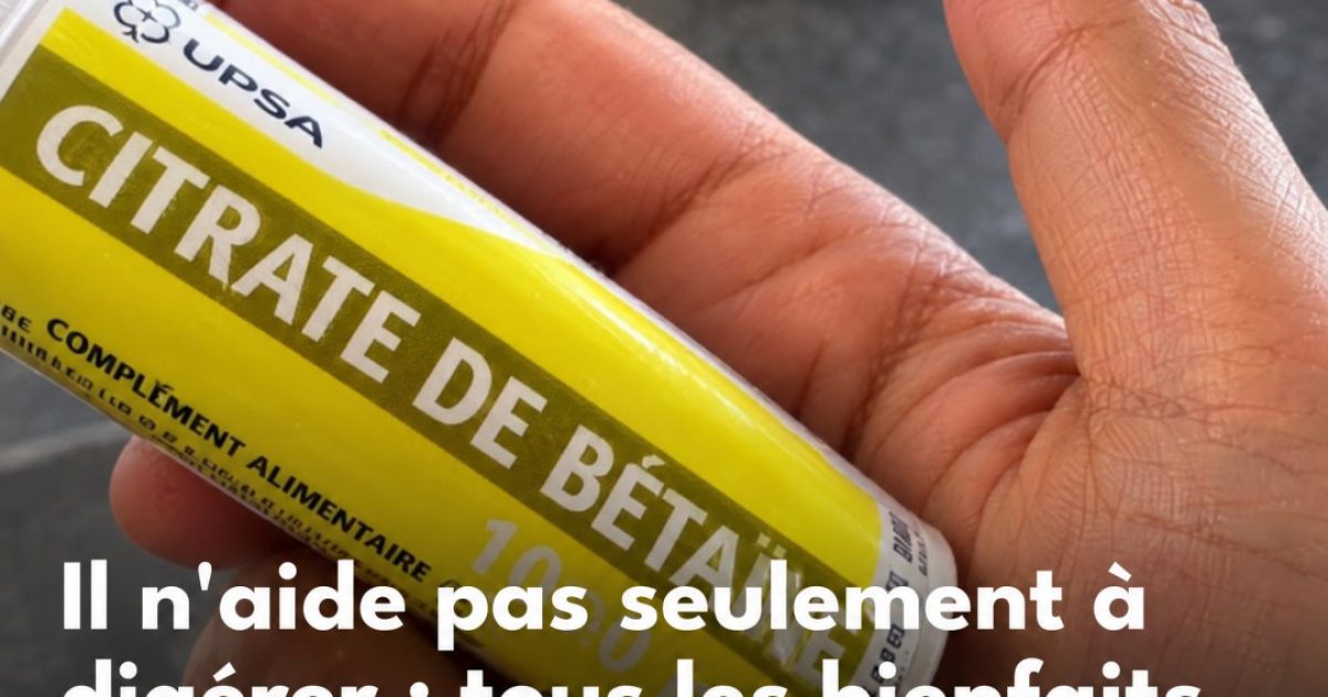 Bétaïne citrate : les bienfaits insoupçonnés de ce comprimé effervescent que vous avez déjà dans votre armoire