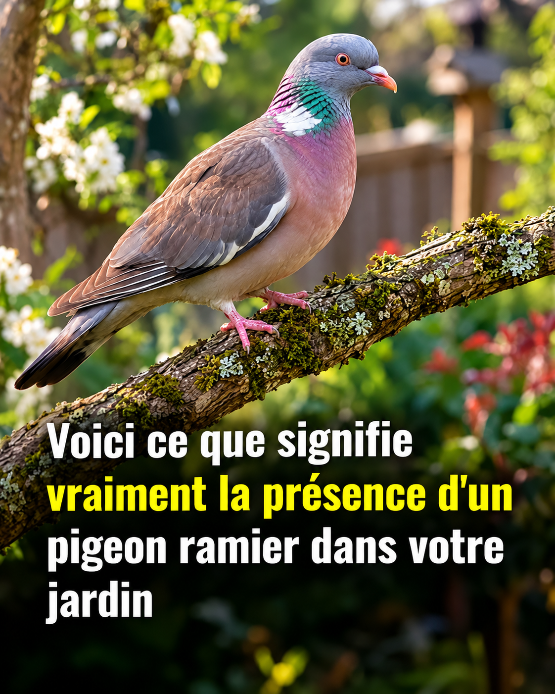 Pigeon ramier dans votre jardin : comment le reconnaître et cohabiter avec lui