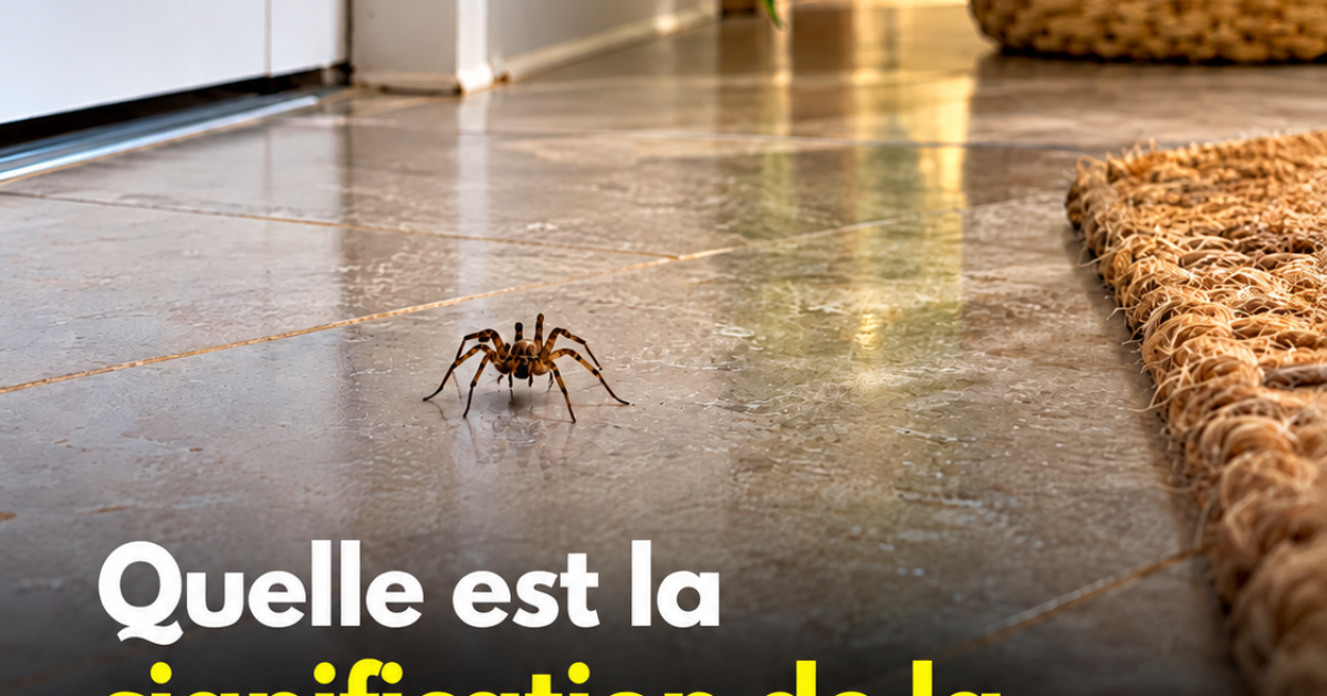 Araignées dans la maison : ce que leur présence dit vraiment de chez vous