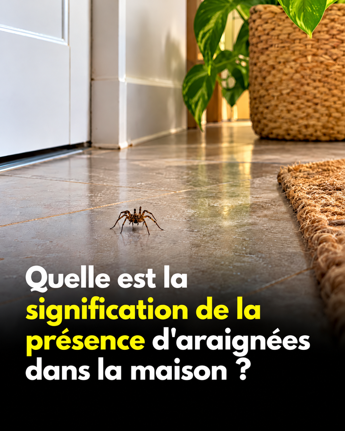 Araignées dans la maison : ce que leur présence dit vraiment de chez vous