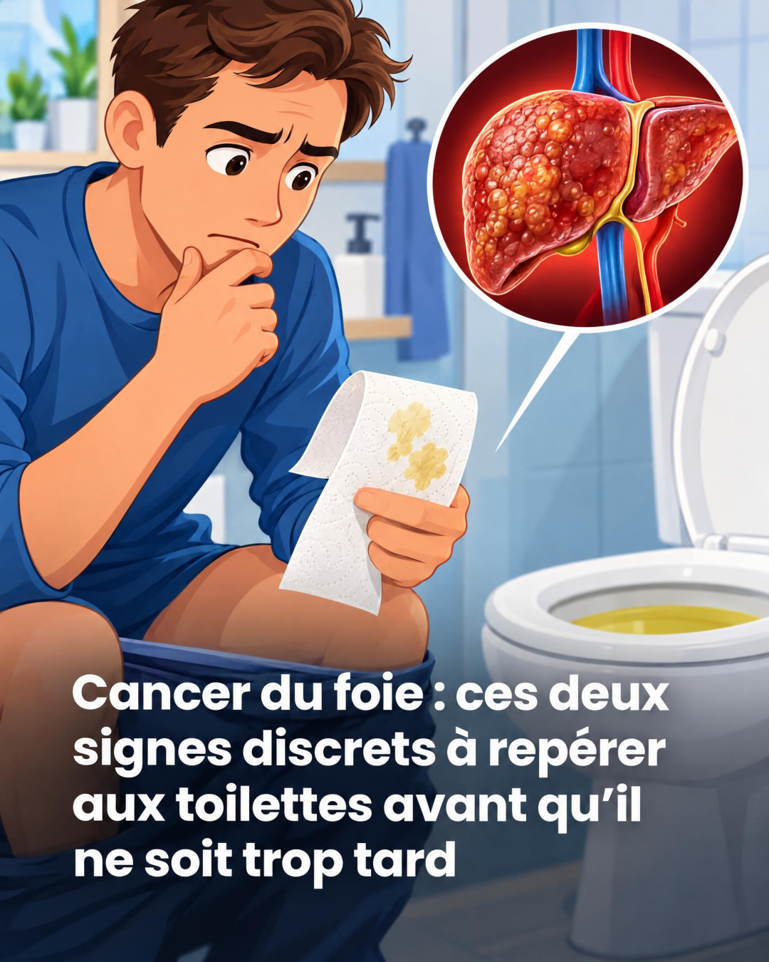 Cancer des voies biliaires : ces deux signaux aux toilettes qui ne doivent pas être ignorés