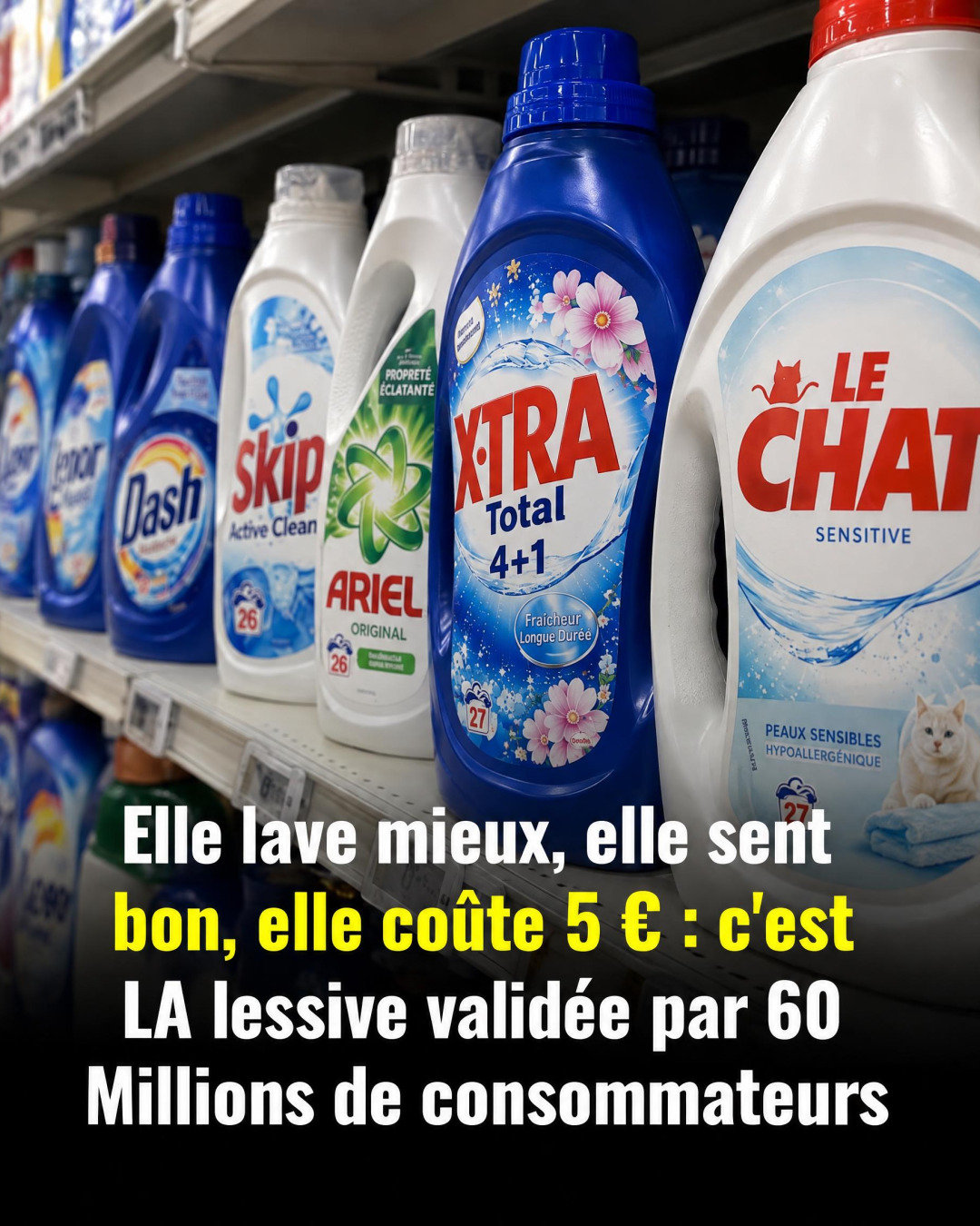 Comparatif lessives : une marque de distributeur écrase les grandes enseignes selon ce test indépendant