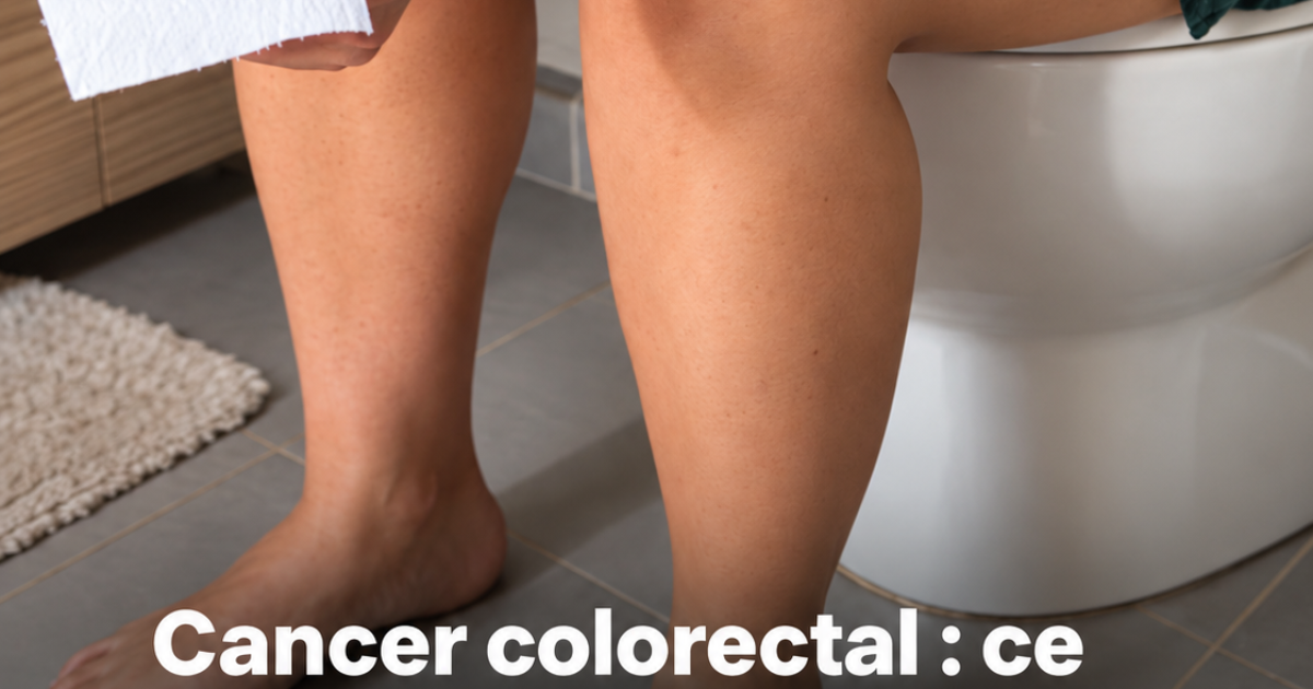 Cancer colorectal : ces signaux aux toilettes que votre corps vous envoie sans que vous le sachiez