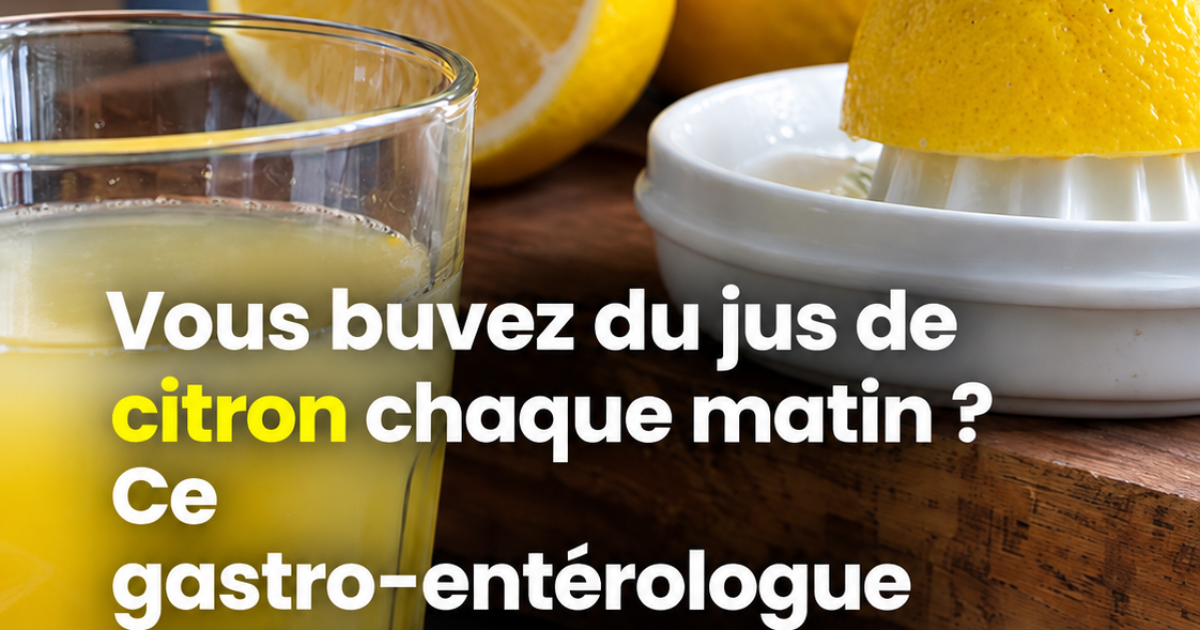 Eau citronnée le matin : ce que dit vraiment un gastro-entérologue sur ses effets