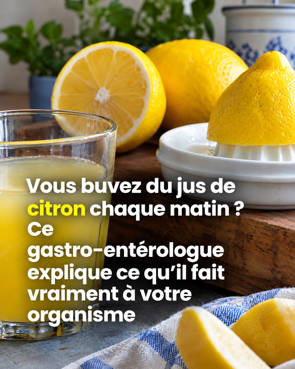 Eau citronnée le matin : ce que dit vraiment un gastro-entérologue sur ses effets