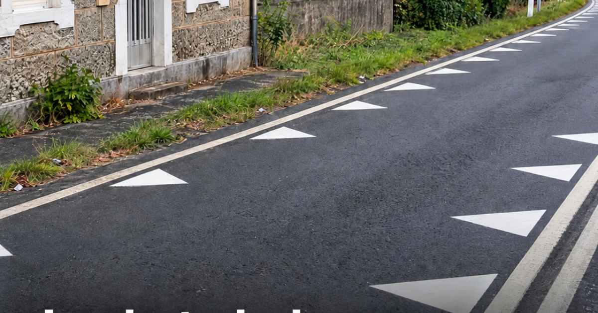 Dents de dragon : le marquage routier qui ralentit les conducteurs sans qu'ils s'en aperçoivent