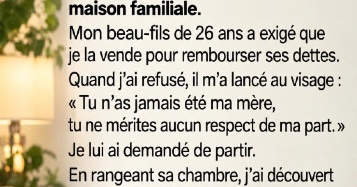 Elle trouve une chemise bleue derrière l'armoire de son beau-fils : ce qu'elle contient lui brise le cœur