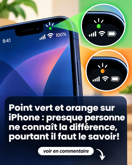 Point orange ou vert sur iPhone : voici ce que ces voyants vous indiquent vraiment