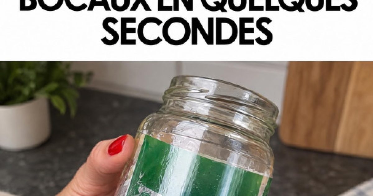 Étiquettes de bocaux impossibles à enlever ? Ces 5 astuces maison vont tout changer