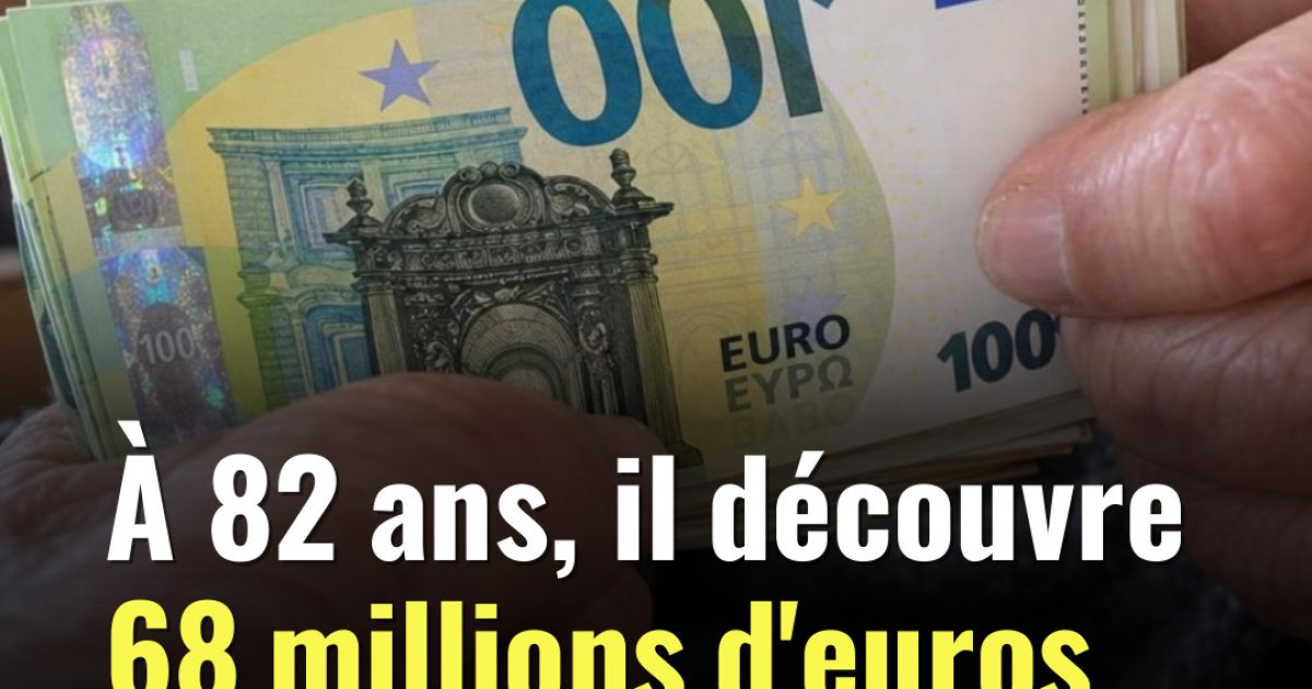 Il consulte son solde au distributeur et découvre 68 millions d'euros sur son compte