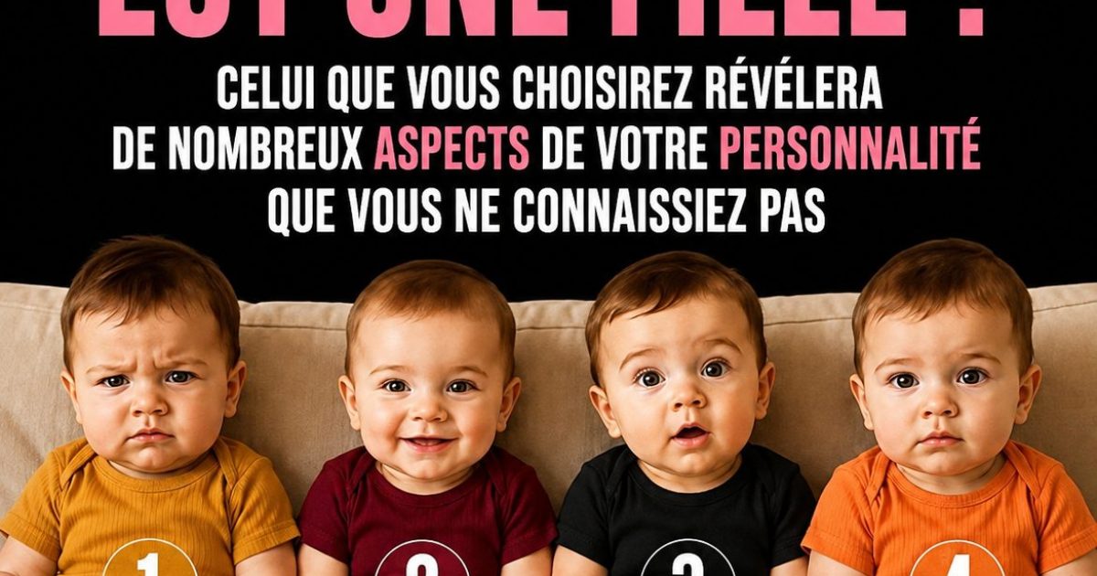 Ce test visuel des bébés révèle votre vraie personnalité en un seul coup d'œil