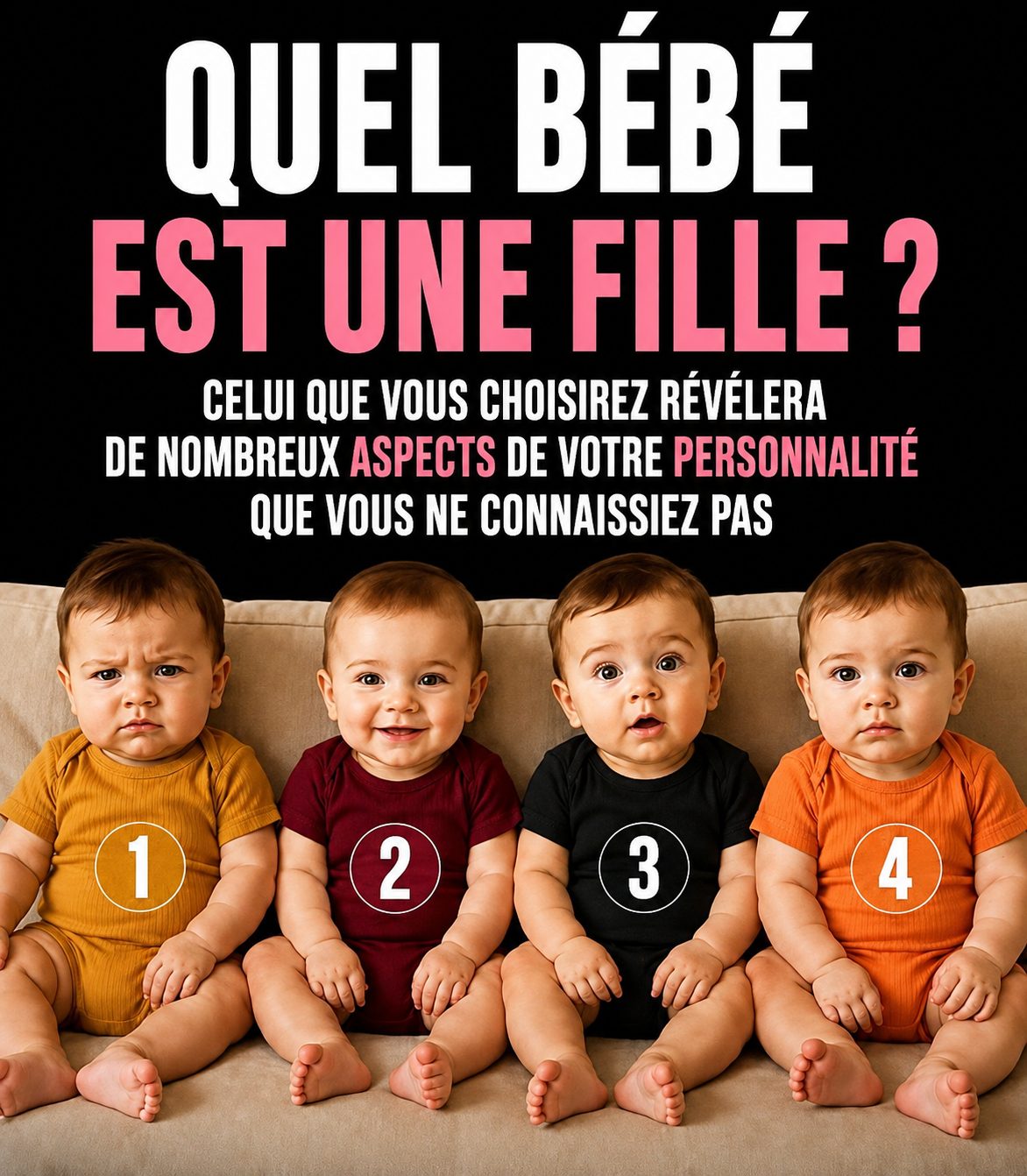 Ce test visuel des bébés révèle votre vraie personnalité en un seul coup d'œil
