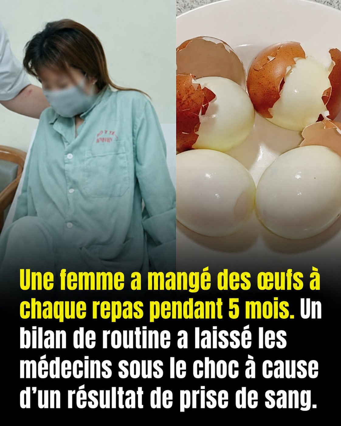 Elle mange des œufs tous les jours depuis cinq mois : ce que son médecin a découvert dans ses analyses