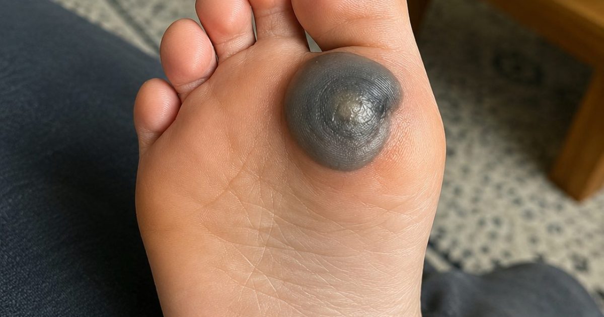 Tache violacée sous le pied de votre fille et douleur à la marche : ce qu'il faut vraiment savoir