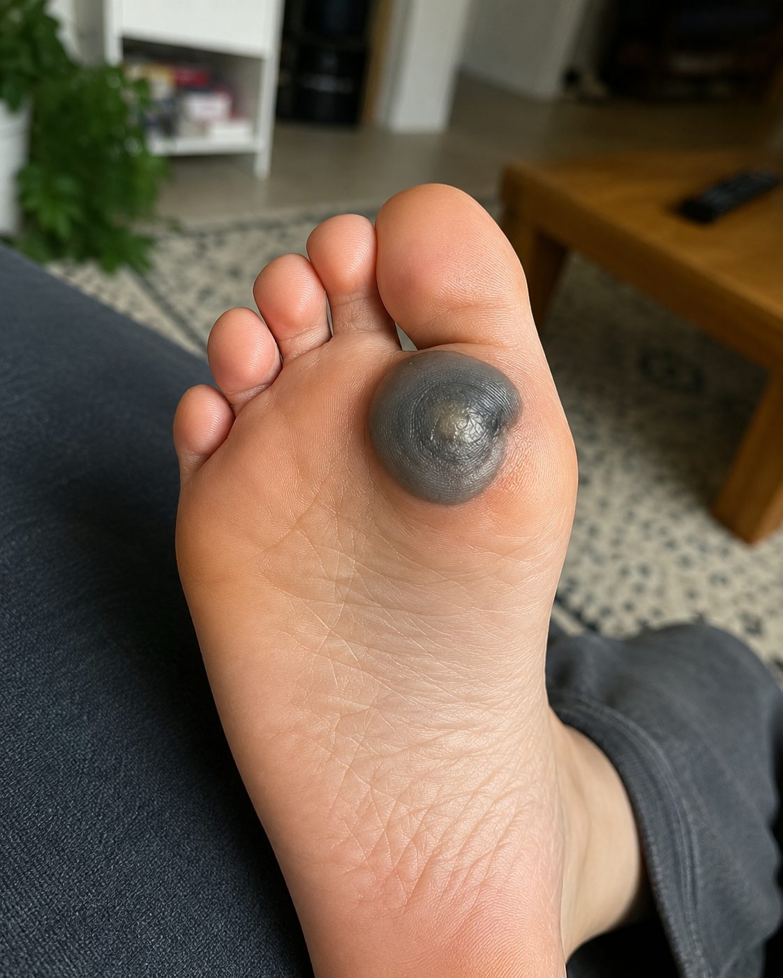 Tache violacée sous le pied de votre fille et douleur à la marche : ce qu'il faut vraiment savoir