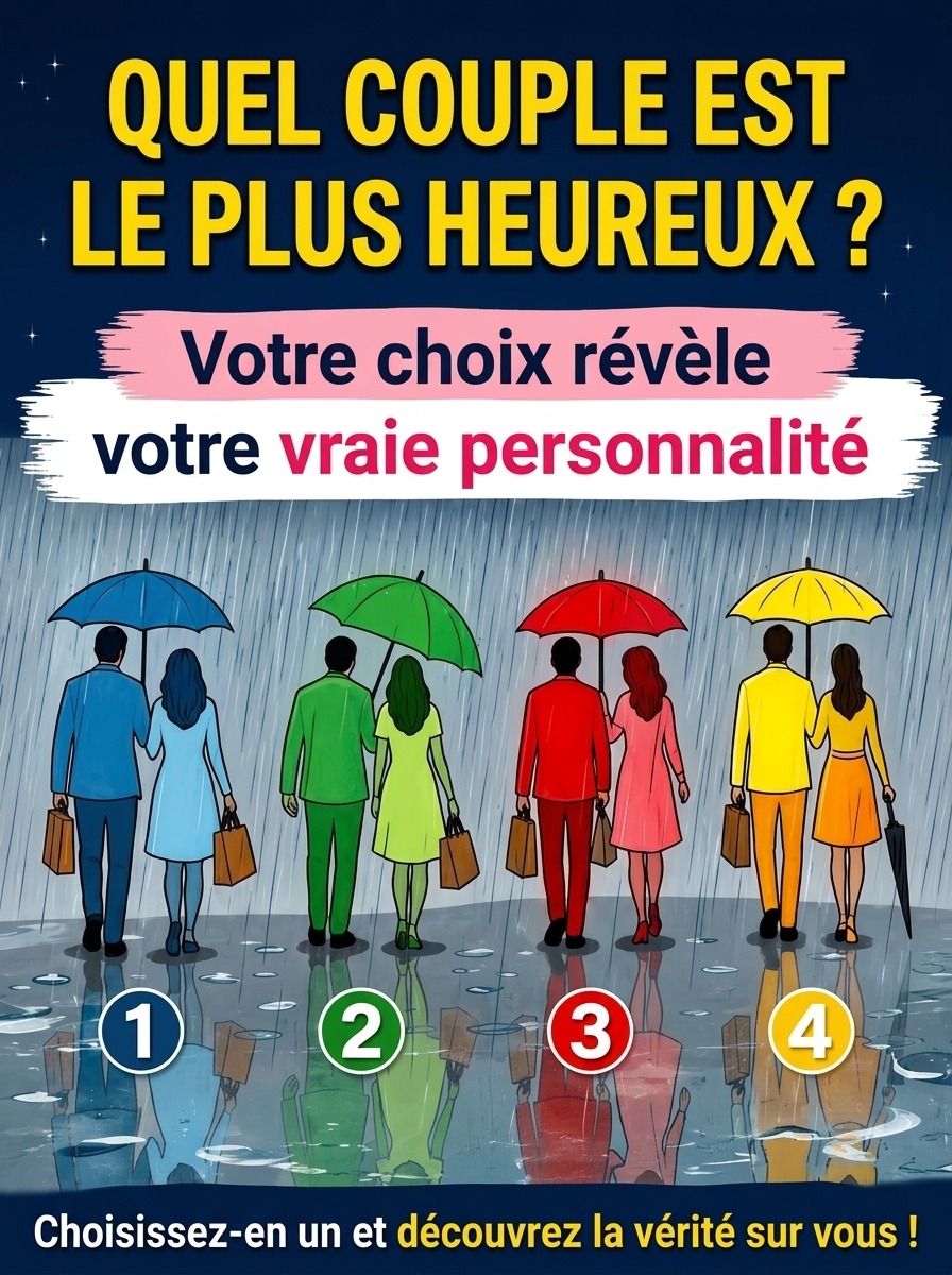 Test visuel : quel couple sous la pluie avez-vous choisi ? Ce que cela révèle sur votre façon d'aimer