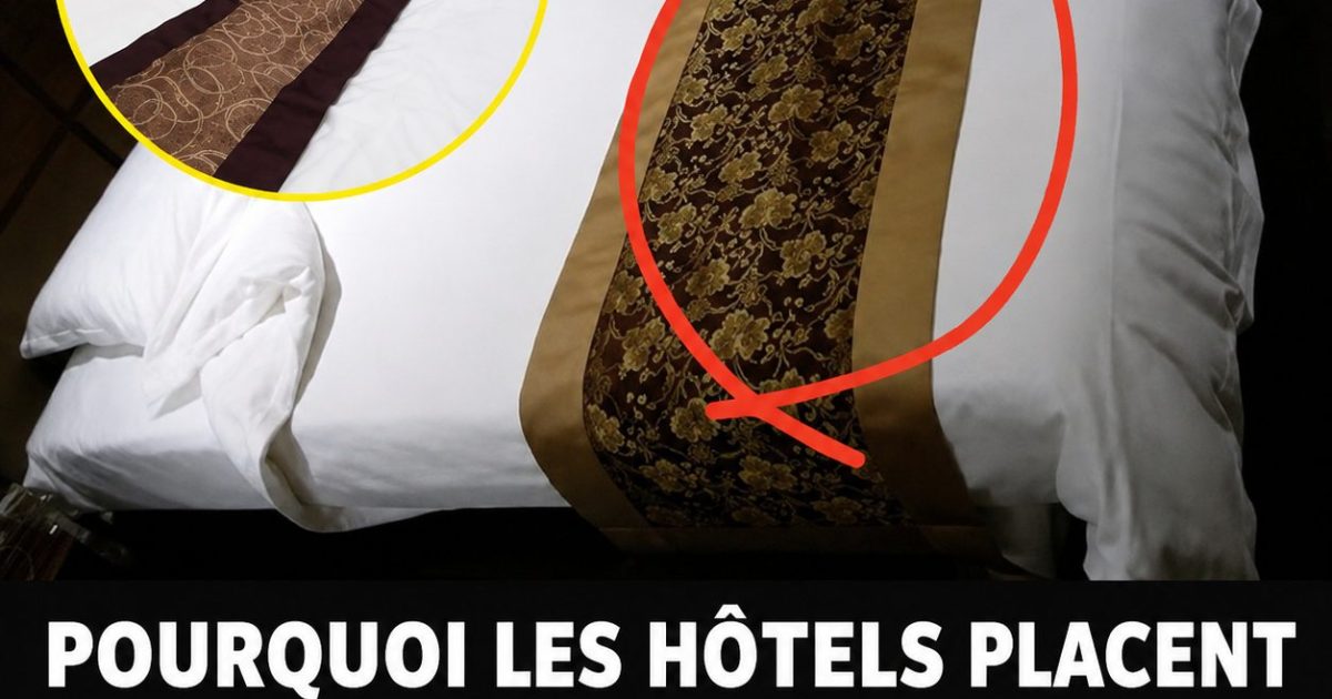 Ce bandeau mystérieux au pied du lit d'hôtel : voilà à quoi il sert vraiment