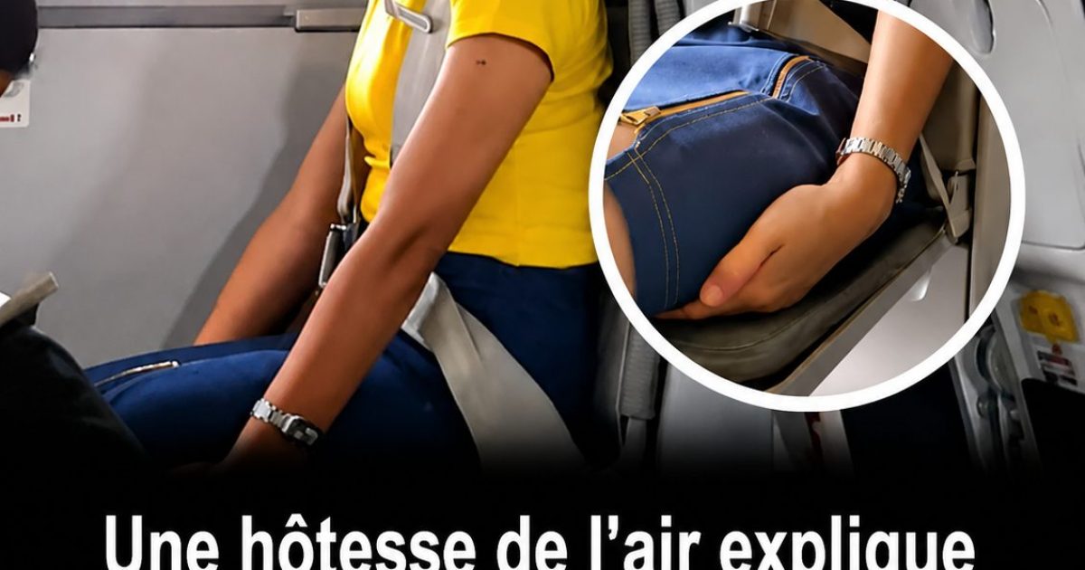 Pourquoi les hôtesses de l'air glissent leurs mains sous leurs cuisses au décollage et à l'atterrissage