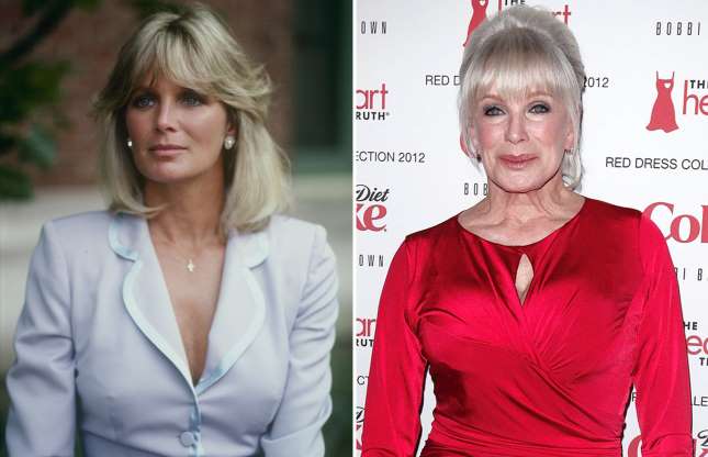Comparaison de Linda Evans jeune et aujourd'hui