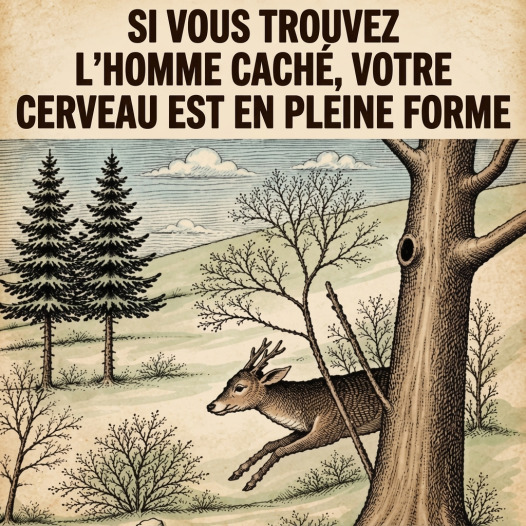 Illusion d'optique : pourquoi tu ne vois pas le visage caché derrière le cerf (et comment y remédier)