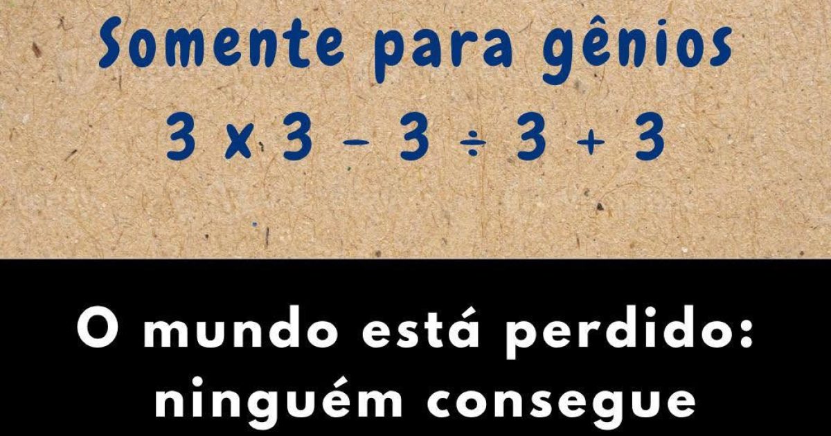 3 × 3 − 3 ÷ 3 + 3 : le calcul viral qui piège presque tout le monde