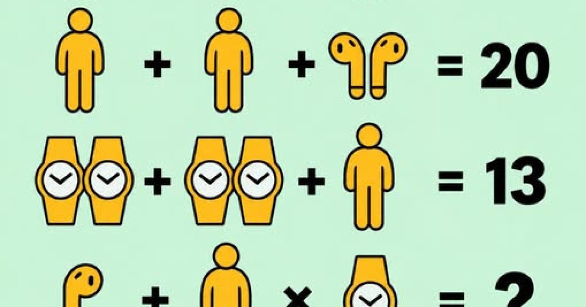 Énigme mathématique : écouteurs, montres et personnage — trouvez-vous la bonne réponse ?