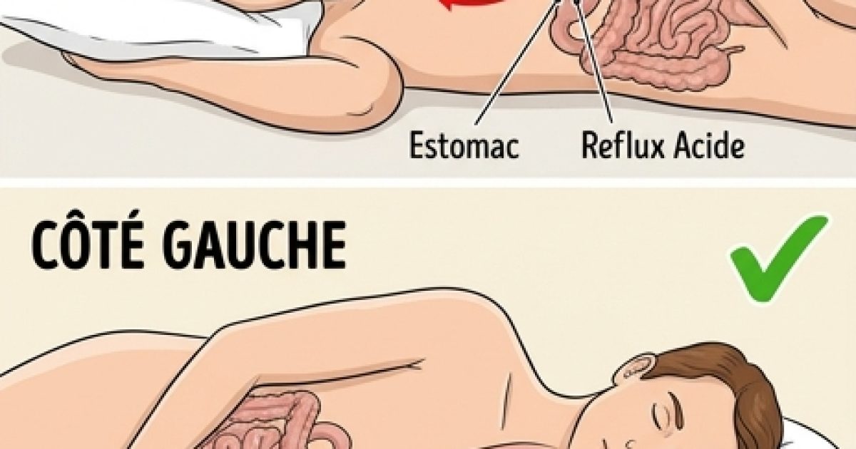 Remontées acides la nuit : pourquoi votre position de sommeil est peut-être en cause