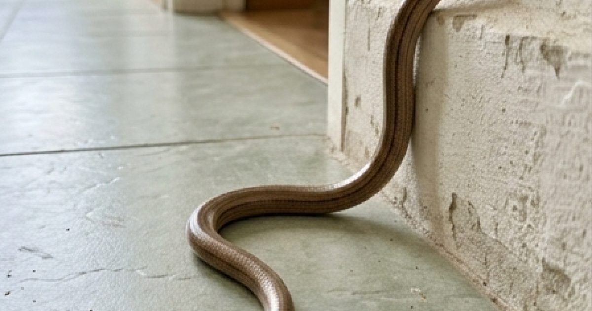 Serpent dans la maison : les réflexes essentiels à avoir pour gérer la situation sans panique