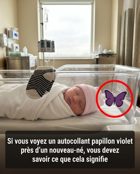 Le papillon violet : l'autocollant créé par une maman endeuillée qui protège les familles dans les maternités du monde entier