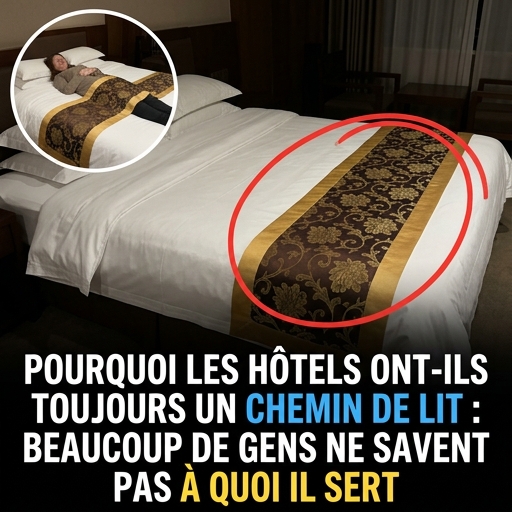 Ce tissu mystérieux au pied du lit d'hôtel : voici à quoi il sert vraiment