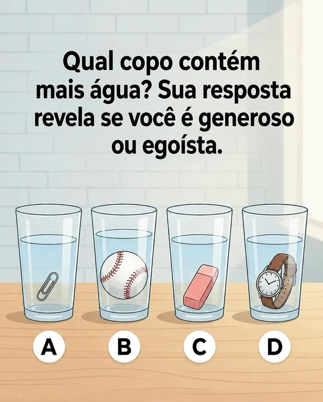 Ce test des 4 verres d'eau révèle comment votre cerveau vous joue des tours