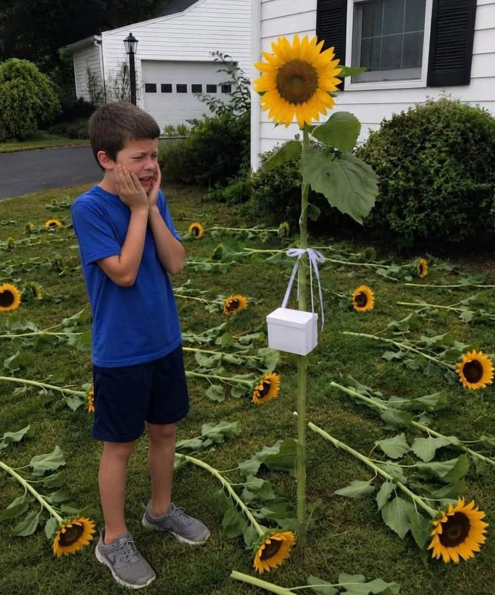 Ils plantaient des tournesols chaque année pour honorer Lily : ce qu'ils ont découvert un matin a tout fait basculer
