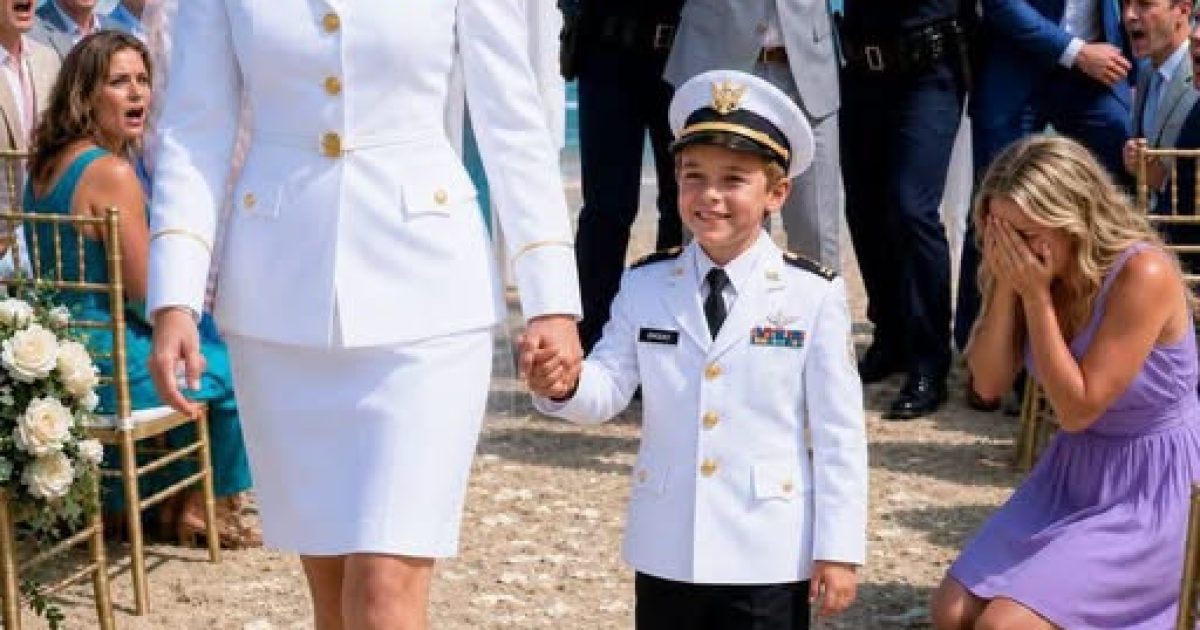 Elle arrive à son mariage en uniforme après que sa famille a détruit ses robes : un moment qui a cloué tout le monde sur place