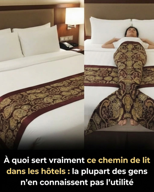 Bed runner dans les hôtels : à quoi sert vraiment cette mystérieuse bande de tissu au pied du lit ?