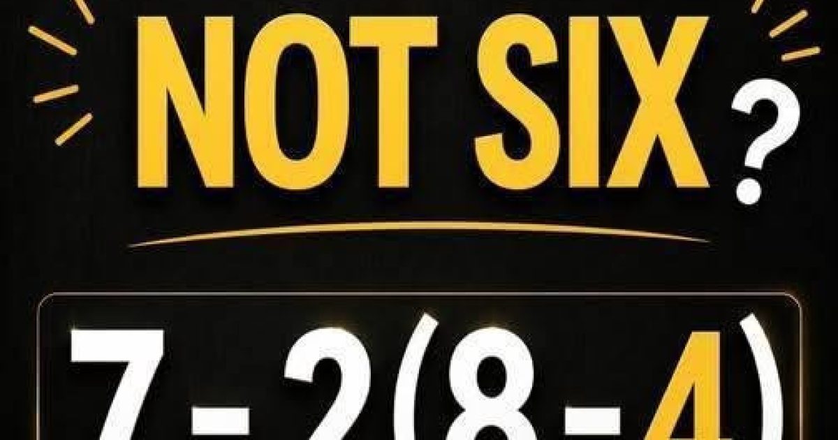 7 − 2(8 − 4) : l'équation qui divise Internet et dont la réponse va vous surprendre